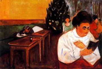 Artworks in 150 Subjects Painting - christmas in the brothel 1905 Edvard Munch Expressionism